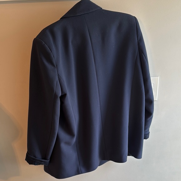Abercrombie and Fitch Navy Blazer with Gold Accents size Medium - Picture 6 of 6